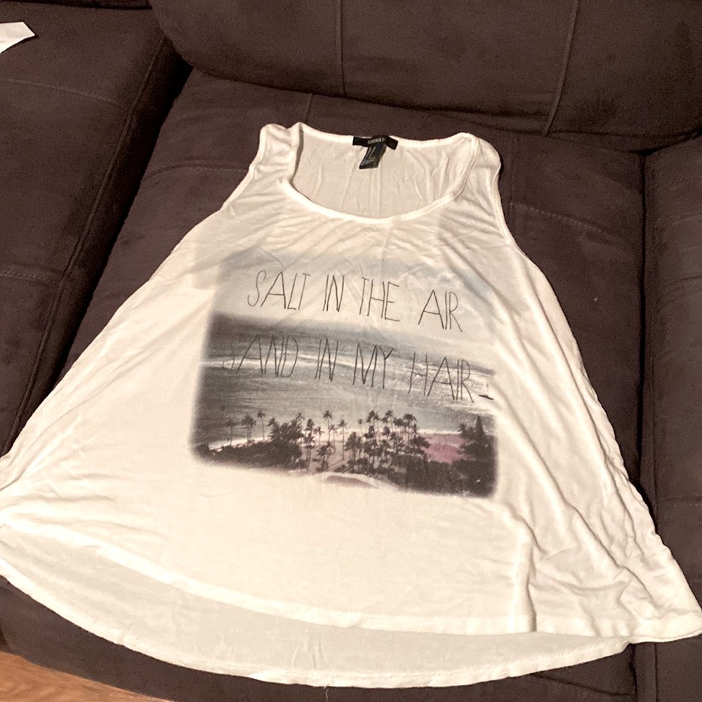 White tshirt tank top